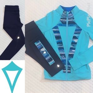 Matching Set Ivivva, Leggings, Jacket and Headband